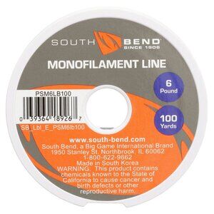 South Bend 6lb Monofilament Fishing Line – 100 Yards Pony Spool